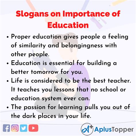 poster slogan about education|257+ Education Slogans and Taglines for Elite Schools (Real Examples).